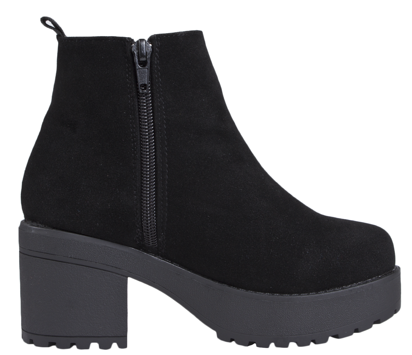 short block heel boots